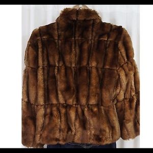 INC faux Fur Coat Size S